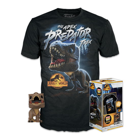 Jurassic World Pocket Pop! & Tee Vinyl Figur & Kid - Funko - Merchandise - Funko - 0889698702508 - 12. juli 2023