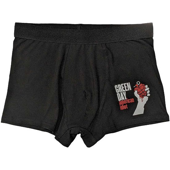 Green Day Unisex Boxers: American Idiot - Green Day - Merchandise -  - 5056737213508 - 