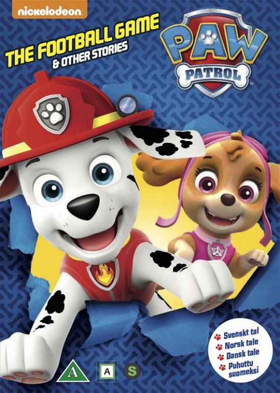 Cover for Paw Patrol · Paw Patrol – The Football Game &amp; Other Stories (DVD) (2018)