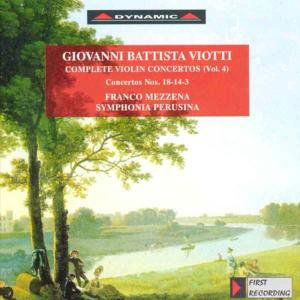 Cover for Viotti / Mezzena / Symphonia Perusina · Violin Concertos 18 14 &amp; 3 Iv (CD) (1997)