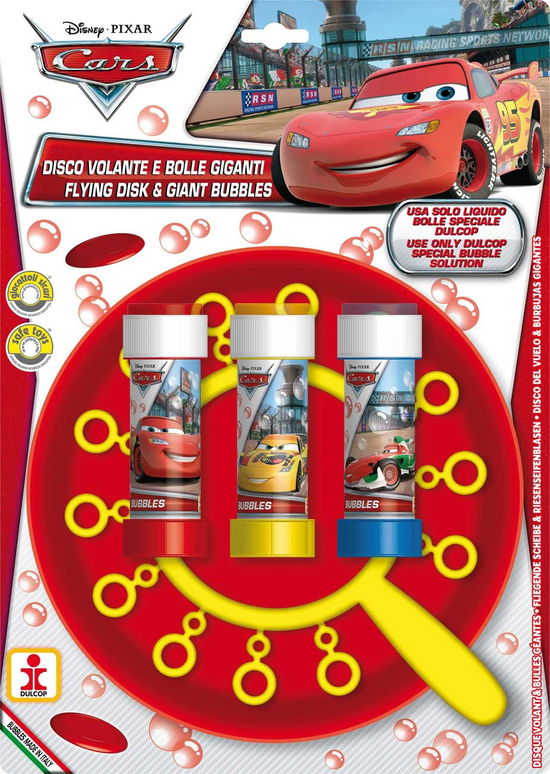 Cover for Dulcop Bolle Di Sapone · Disco Volante Bolle Giganti - Cars - Piatto + Soffiatore Multiplo + 3 Flaconi 60 Ml (MERCH)