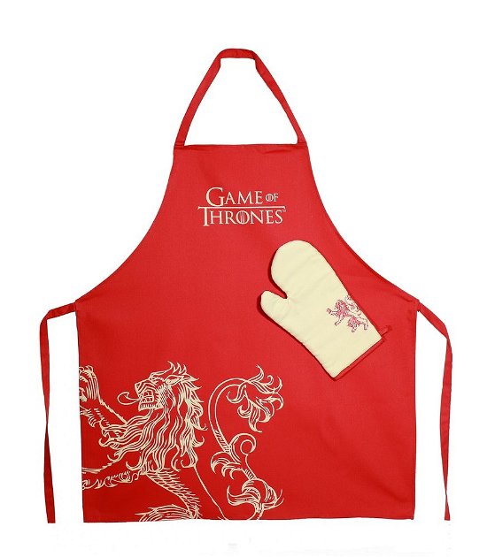 Cover for Game Of Thrones · Got Lannister Apron / Oven Mitt Set (MERCH)