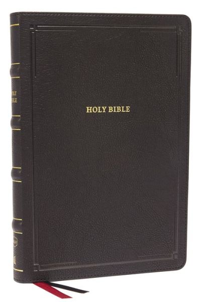 Cover for Thomas Thomas Nelson · NKJV, Deluxe Thinline Reference Bible, Large Print, Leathersoft, Black, Red Letter Edition, Comfort Print Holy Bible, New King James Version (Book) (2020)