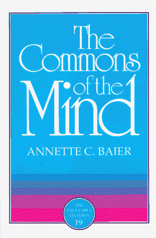 Cover for Annette Baier · Commons of the Mind (Paperback Book) (1999)