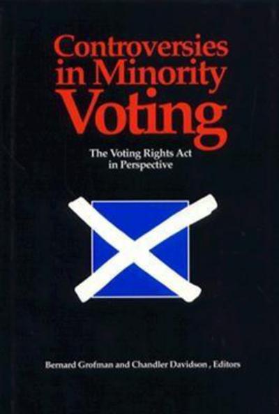 Controversies in Minority Voting: the Voting Rights Act in Perspective - Bernard Grofman - Books - Brookings Institution - 9780815717508 - May 1, 1992