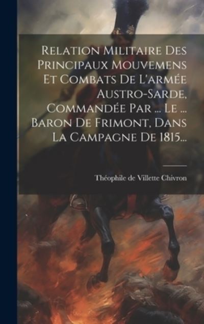 Cover for Théophile de Villette Chivron (Comte ) · Relation Militaire des Principaux Mouvemens et Combats de l'armée Austro-Sarde, Commandée Par ... le ... Baron de Frimont, Dans la Campagne De 1815... (Book) (2023)