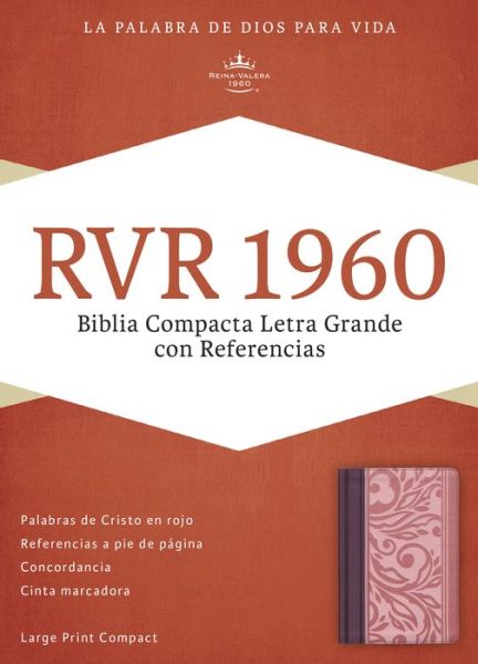 Cover for B&amp;h Espanol Editorial · Biblia Compacta Letra Grande Con Referencias-rvr 1960 (Leather Book) [Wine/Blush Imitation] (2015)