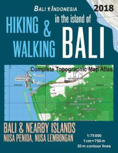 Cover for Sergio Mazitto · Hiking &amp; Walking in the Island of Bali Complete Topographic Map Atlas Bali Indonesia 1 (Taschenbuch) (2018)