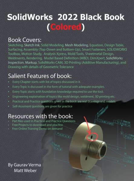 Cover for Gaurav Verma · SolidWorks 2022 Black Book (Gebundenes Buch) [Coloured edition] (2021)