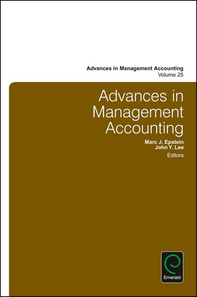 Cover for Marc J Epstein · Advances in Management Accounting - Advances in Management Accounting (Hardcover Book) (2015)