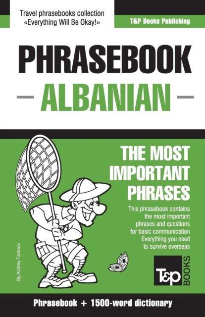 Cover for Andrey Taranov · English-Albanian phrasebook and 1500-word dictionary - American English Collection (Paperback Bog) (2018)