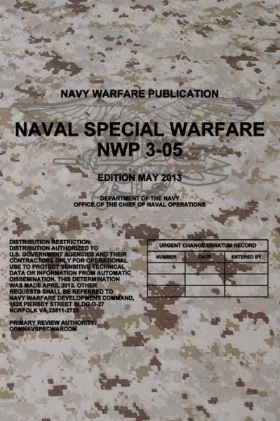 Cover for Department of the Navy · NWP 3-05 Naval Special Warfare (Paperback Book) (2017)