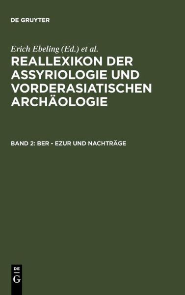 Cover for Sabine Ecklin · Ber - Ezur und Nachträge (Book) (1978)