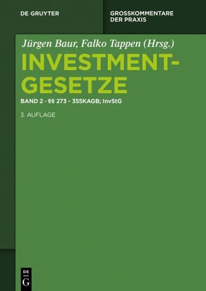 Cover for Baur · Investmentgesetze,Komm.2 (Book) (2014)