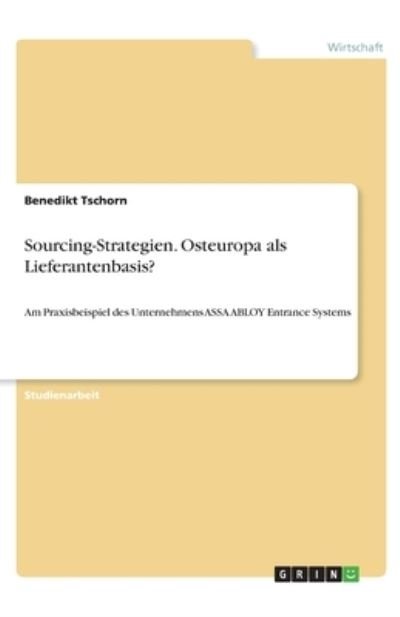 Cover for Tschorn · Sourcing-Strategien. Osteuropa (Bog)