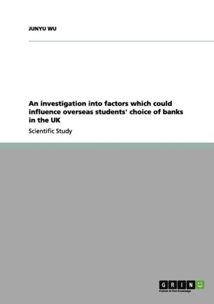 Cover for Wu · An investigation into factors which (Book)