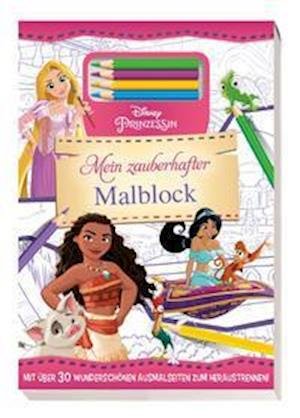 Cover for Panini Verlags GmbH · Disney Prinzessin: Mein zauberhafter Malblock (Paperback Bog) (2021)