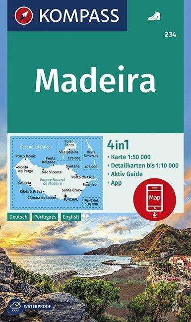 Kompass Wanderkarte: Madeira - Mair-Dumont / Kompass - Books - Kompass - 9783990446508 - February 5, 2019