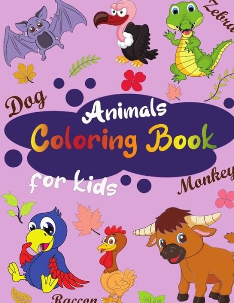 Cover for Anoss Book · Animals Coloring Book for Kids. (Paperback Book) (2021)