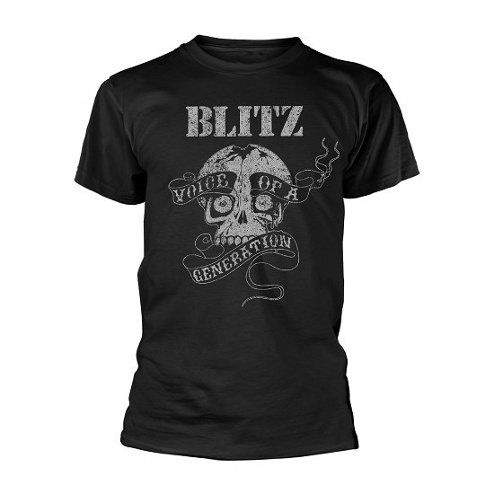 Cover for Blitz · Voice of a Generation (Black) (T-shirt) [size S] [Black edition] (2019)