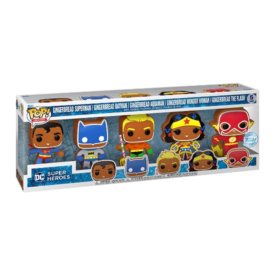 Cover for Dc Comics: Funko Pop! Heroes · Dc Holiday - Gingerbread 5Pk (MERCH) (2023)