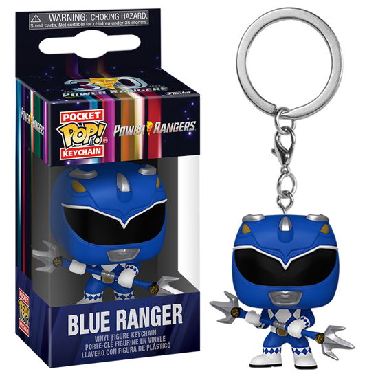 Mighty Morphin Power Rangers 30th- Blue Ranger - Funko Pop! Keychain: - Produtos - FUNKO UK LTD - 0889698721509 - 22 de agosto de 2023