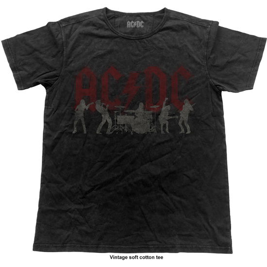 Ac/Dc: Silhouettes (Vintage Finish) (T-Shirt Unisex Tg. S) - Ac/Dc - Marchandise - Perryscope - 5055979992509 - 