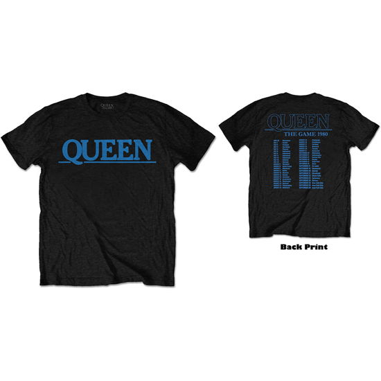 Queen Unisex T-Shirt: The Game Tour (Back Print) (XXXXX-Large) - Queen - Produtos -  - 5056368678509 - 