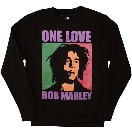 Cover for Bob Marley · Bob Marley Unisex Sweatshirt: One Love (Black) (Oversized) (CLOTHES) [size M] (2024)