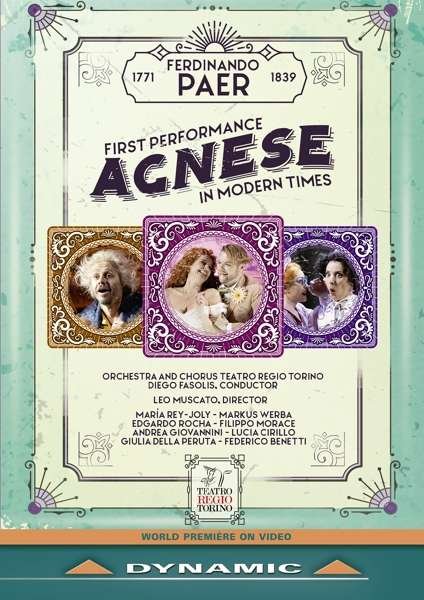 Cover for Teatro Regio Torino / Fasolis · Ferdinando Paer: Agnese (Dramma Semiserio In Two Acts) (DVD) (2020)