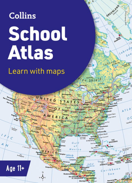 Cover for Collins Maps · Collins School Atlas: Ideal for Learning at School and at Home - Collins School Atlases (Paperback Book) [7 Revised edition] (2025)