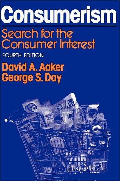 Cover for David a Aaker · Consumerism: Search for the Consumer Interest (Paperback Bog) (1982)