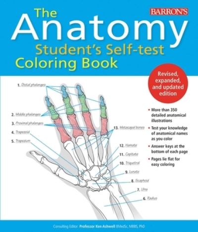 Anatomy Student's Self-Test Coloring Book - Kurt Albertine - Kirjat - Kaplan Publishing - 9781438011509 - perjantai 1. kesäkuuta 2018