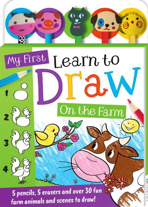 Cover for Hinkler Pty Ltd · My First Learn to Draw: On the Farm 5-Pencil Set - 5-Pencil Sets (Book) (2020)