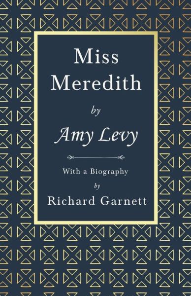 Cover for Amy Levy · Miss Meredith (Paperback Book) (2020)