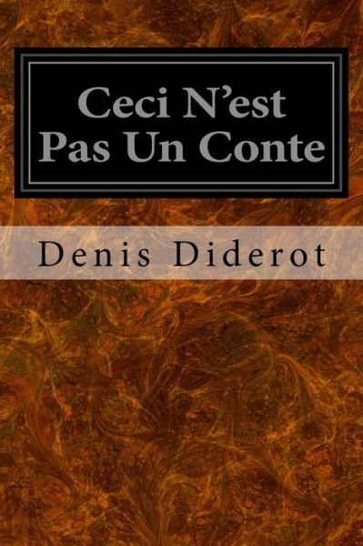 Cover for Denis Diderot · Ceci N'est Pas Un Conte (Paperback Bog) (2016)