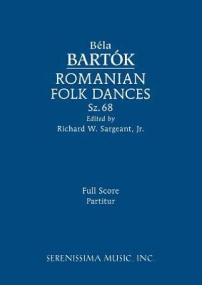 Cover for Bela Bartok · Romanian Folk Dances, Sz.68 (Pocketbok) (2018)