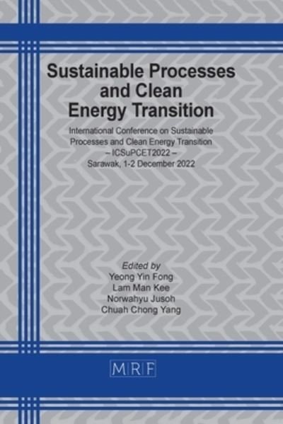 Cover for Yin Fong Yeong · Sustainable Processes and Clean Energy Transition (Bog) (2023)