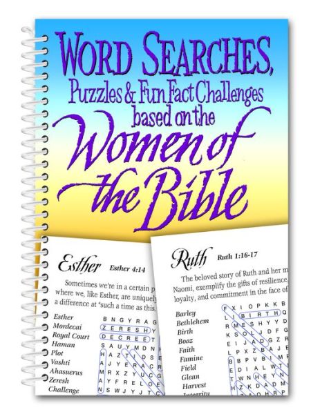 Cover for Product Concept Editors · Word Search Based on the Women of the Bible (Spiral Book) (2020)