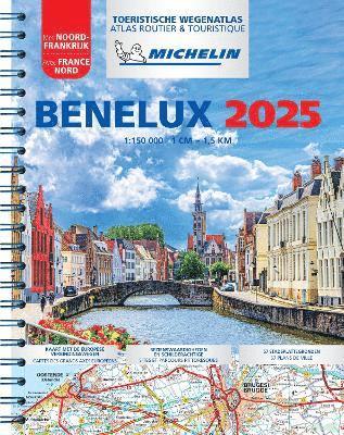 Cover for Michelin · Michelin Tourist &amp; Motoring Atlas: Michelin Tourist &amp; Motoring Atlas Benelux &amp; North of France 2025 (Spiral Book) (2025)