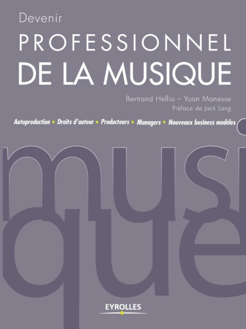 Cover for Bertrand Hellio · Devenir professionnel de la musique (Pocketbok) (2014)