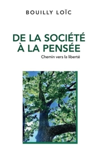 Cover for Loïc Bouilly · De la societe a la pensee (Paperback Book) (2020)