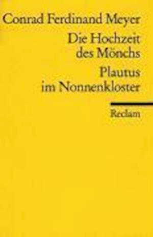 Cover for Conrad Ferdinand Meyer · Reclam UB 06950 Meyer.Hochzeit.Plautus (Book)