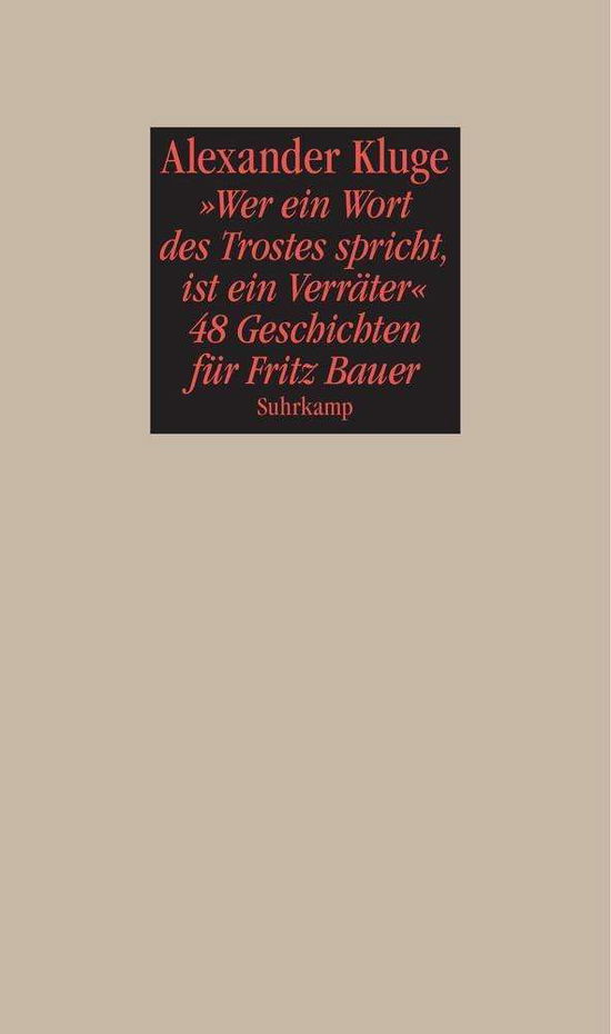 Cover for Kluge · Wer ein Wort des Trostes spricht (Book)