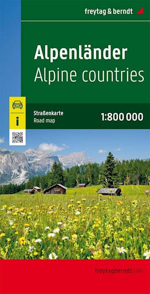 Alpine Countries Road and Leisure Map: Austria - Germany - Liechtenstein - Switzerland - France - Italy - Slovenia (Map) (2024)