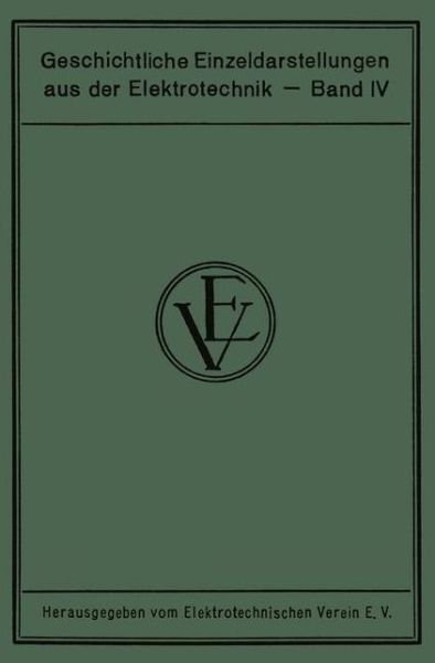 Cover for W Jaeger · Die Entstehung Der Internationalen Masse Der Elektrotechnik (Paperback Book) [Softcover Reprint of the Original 1st 1932 edition] (1932)