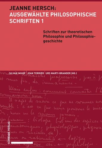 Cover for Hersch · Schriften zur theoretischen Phil (Book) (2020)