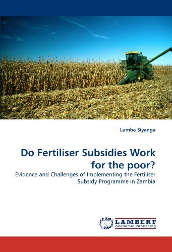 Cover for Lumba Siyanga · Do Fertiliser Subsidies Work for the Poor?: Evidence and Challenges of Implementing the Fertiliser Subsidy Programme in Zambia (Taschenbuch) (2010)
