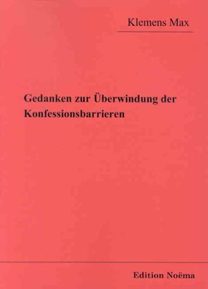 Cover for Max · Gedanken zur Überwindung der Konfes (Bog)