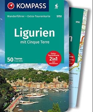 Cover for Mair-Dumont / Kompass · Kompass Wanderführer: Ligurien mit Cinque Terre, Kompass Wanderführer + Extra-Tourenkarte 5752 (Sewn Spine Book) (2022)